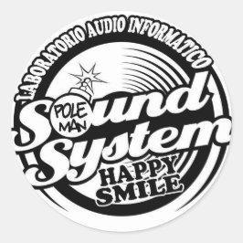 Gelukkige glimlach Styles Ronde Sticker