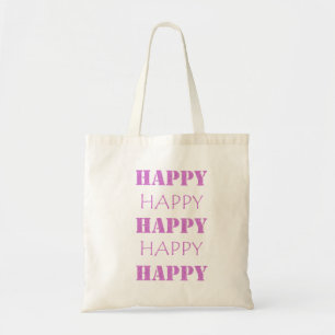 Gelukkige Glitter Tote Bag