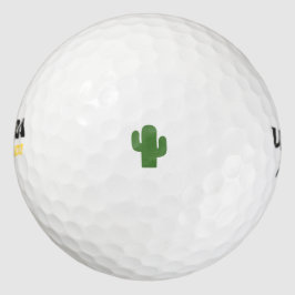 Gelukkige groene cactus in roze zomer golfballen