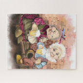 Gelukkige grootmoeder en grootvader Puzzle Legpuzzel (Horizontaal)