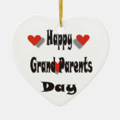 Gelukkige grootouderdag keramisch ornament (Voorkant)