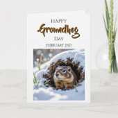 Gelukkige Ground Hog Dag! 2 februari Kaart (Voorkant)