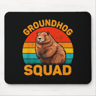 Gelukkige Ground Hog Day-vakantie Grappige Groundh Muismat