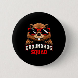 Gelukkige Groundhog-dag 2026 viering Grappige Grou Ronde Button 5,7 Cm