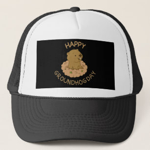 Gelukkige Groundhog Dag Trucker Pet