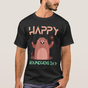 Gelukkige Groundhog Day 2025 Liefhebbers Kostuum G T-shirt