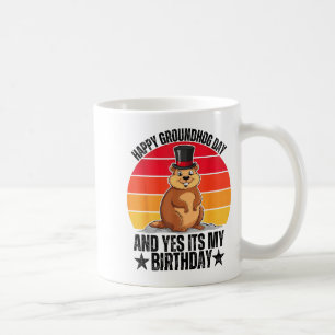 Gelukkige Groundhog Day En Ja Het Is Mijn Verjaard Koffiemok