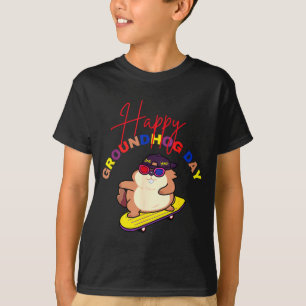 Gelukkige Groundhog Day Grappige Groundhog Day Ska T-shirt