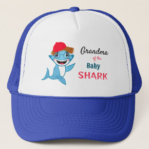Gelukkige Haaienfamilie Oma Haai Trucker Pet