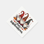 Gelukkige Hallothanksams Halloween Xmas Gnomes Servet (Hoek)