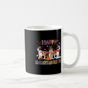 Gelukkige Hallothanksams Sint Bernard Hond Hallowe Koffiemok