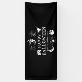 Gelukkige Halloween aangepaste naam spooky decorat Spandoek (Verticaal)
