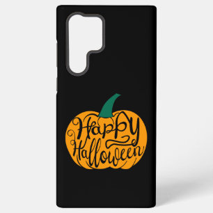 Gelukkige Halloween-belettering op gesneden pompoe Samsung Galaxy Hoesje