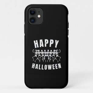 GELUKKIGE HALLOWEEN DANSEDERDE SKELETTEN iPhone 11 HOESJE