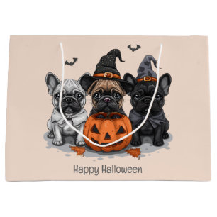 Gelukkige Halloween Franse Bulldogs Groot Cadeauzakje
