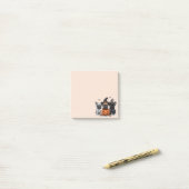 Gelukkige Halloween Franse Bulldogs Post-it® Notes (Op bureau)