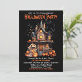 Gelukkige Halloween Ghoul uitnodiging (Staand voorkant)