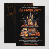 Gelukkige Halloween Ghoul uitnodiging (Voorkant / Achterkant)