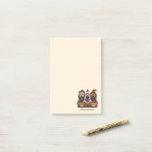 Gelukkige Halloween Goldendoodle Honden Post-it® Notes (Op bureau)