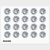 Gelukkige Halloween groet Ronde Sticker (Vel)