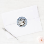 Gelukkige Halloween groet Ronde Sticker (Envelop)