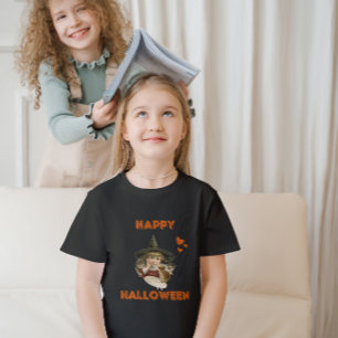 Gelukkige Halloween  heks met kittens T-shirt