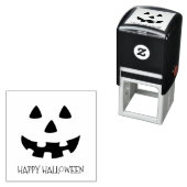Gelukkige halloween jack op lantaarn gezicht  zelfinktende stempel (In situ)