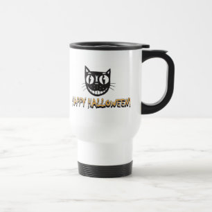 Gelukkige Halloween Kat Reisbeker