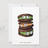 Gelukkige Halloween-koek Feestdagenkaart (Voorkant)