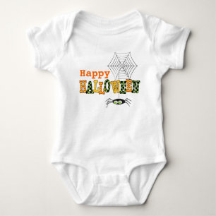 Gelukkige Halloween met Schattigee Spin & Web Romper
