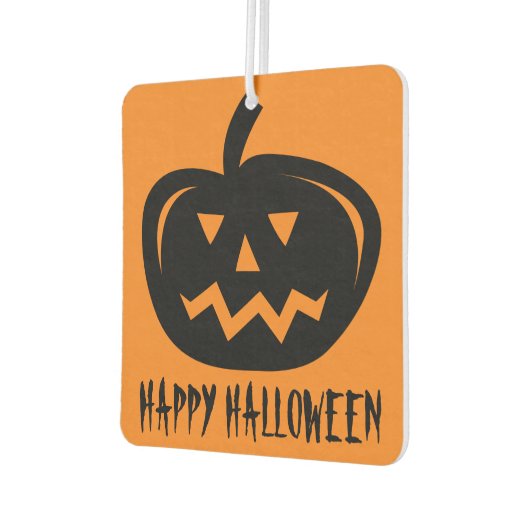 Gelukkige Halloween pompoen hoofd snijdende auto Luchtverfrisser (Links)