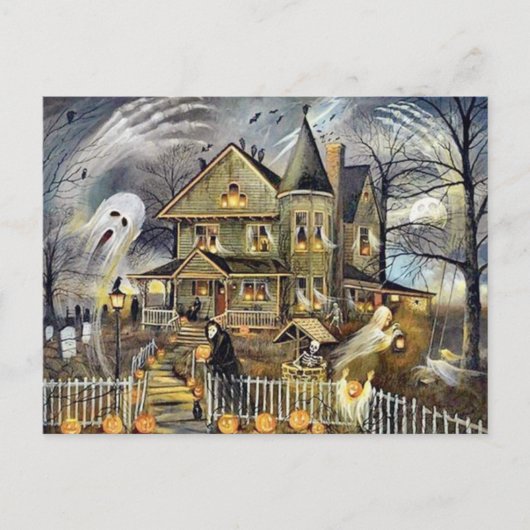 Gelukkige Halloween postkaart Feestdagenkaart (Voorkant)