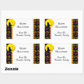 Gelukkige Halloween Schattigee Heks Candy Corn Sti Rechthoekige Sticker (Vel)