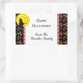 Gelukkige Halloween Schattigee Heks Candy Corn Sti Rechthoekige Sticker (Tas)