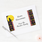 Gelukkige Halloween Schattigee Heks Candy Corn Sti Rechthoekige Sticker (Envelop)