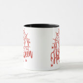 Gelukkige Halloween Spiderweb Spinnen Leuke Hallow Mok (Midden)