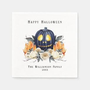 Gelukkige Halloween Spooky Samhain Pompoenen Krist Servet