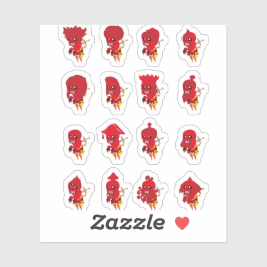 Gelukkige halloween stickers (Vel)