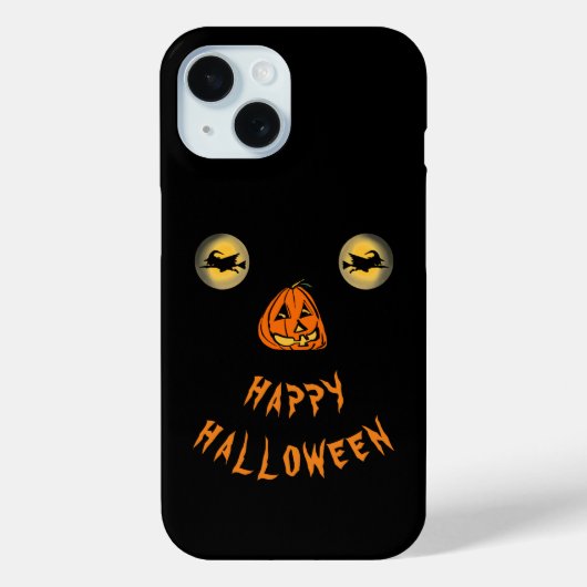 Gelukkige Halloween Witchy Ogen En Pompoen Neus Case-Mate iPhone Case (Achterkant)