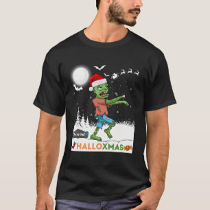 Gelukkige Halloxmas Grappige Halloween Kerstmis Be T-shirt