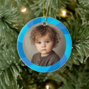 GELUKKIGE HANUKKA Moderne Spiraal Ster Aangepaste Keramisch Ornament