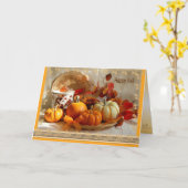 Gelukkige Herfst Kaart (Gele Bloem)