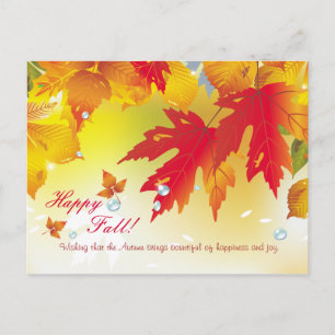 Gelukkige Herfst!  Mooie najaarsBriefkaarten Briefkaart