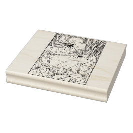 Gelukkige Holle Kikker Rubberstempel