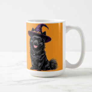 Gelukkige Hond met een Heksenhoed Koffiemok