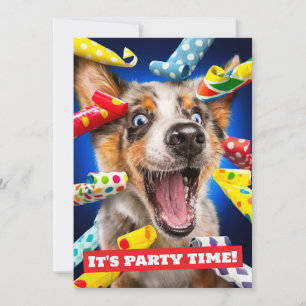 Gelukkige Hondenfeesttoeters Kaart