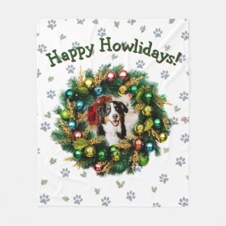 Gelukkige Howlidays Fotokaart Fleece Deken