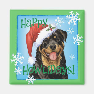 Gelukkige Howlidays Rottweiler Magneet