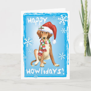 Gelukkige Howlidays Saluki Feestdagen Kaart