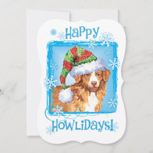 Gelukkige Howlidays Toller Feestdagenkaart